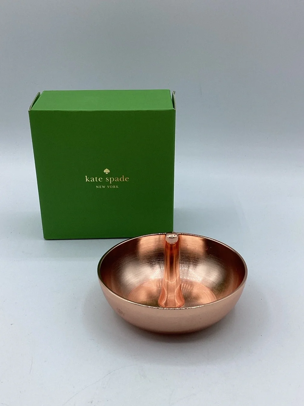 kate spade Lenox Rose Gold Ring Dish 3.5” diameter